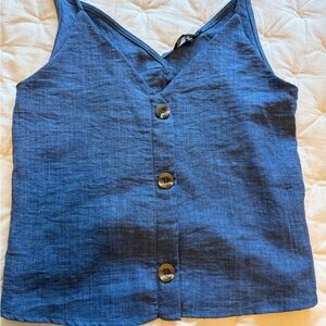 JLUXLABEL Denim Blue Top